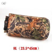 8L камуфляж Сверхлегкий полиэстер тафты водонепроницаемый плавательный мешок Подводное плавание дайвинг рафтинг Дрифтинг хранения сухой мешок