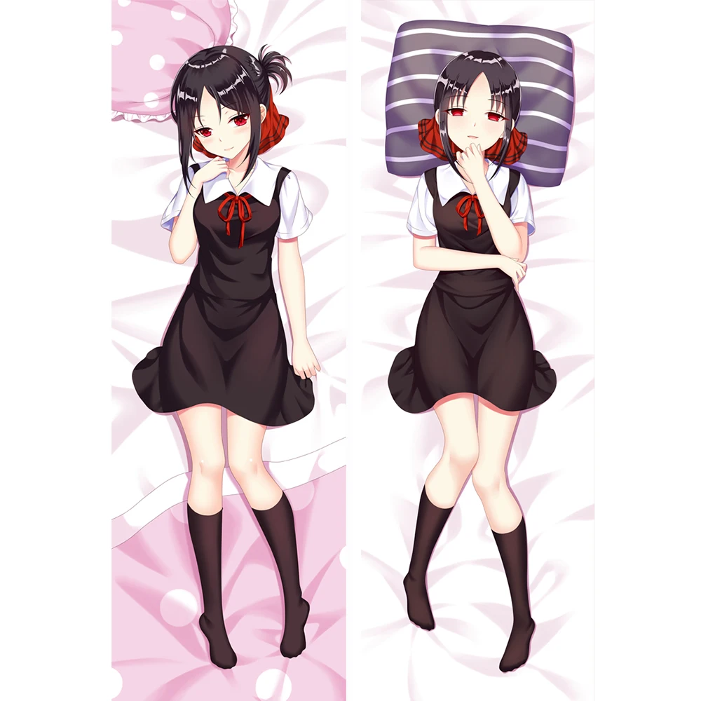 Чехол для Kaguya-sama: Love Is War dakimakura, чехол для подушки Shinomiya Kaguya Fujiwara Chika hugging body