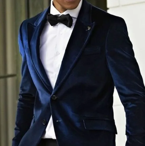 TPSAADE/темно синие вельветовые повседневные мужские костюмы для выпускного вечера