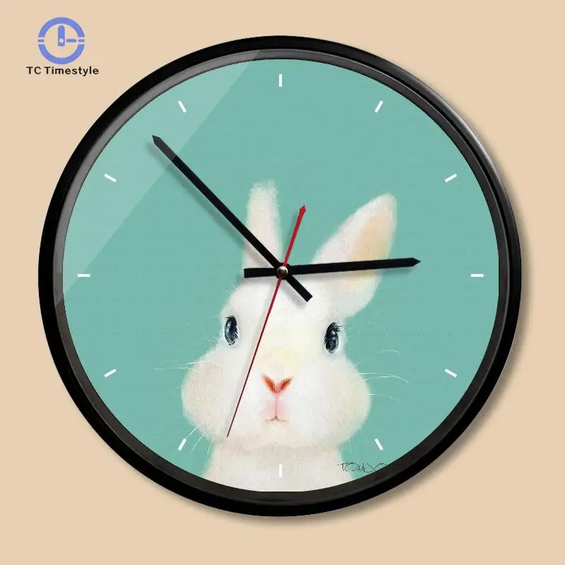 

Cartoon Wall Clock Circular Creative Cute Children Room Clocks Living Room Simple Personalized Decorative Clock