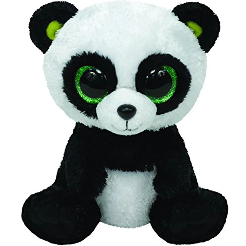 

Pyoopeo Ty Boos 6" 15cm Bamboo the Panda Plush Regular Soft Big-eyed Stuffed Animal Collection Doll Toy