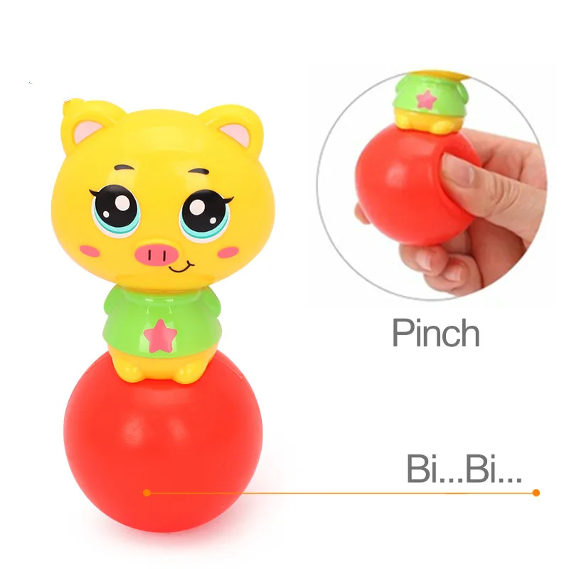 Детские игрушки EQ хлопки желтая утка младенец Brinquedos Bebe электрические универсальные игрушки для детей от 1 до 3 лет - Цвет: Pig