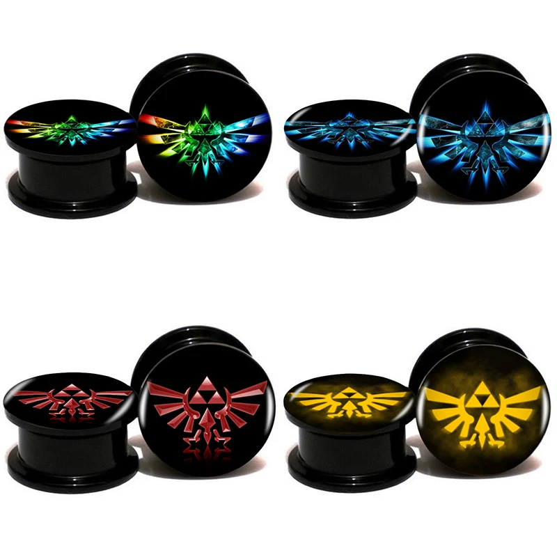 Ear Gauge Plugs Wholesale 20pcs Legend Of Zelda Black Ear ...