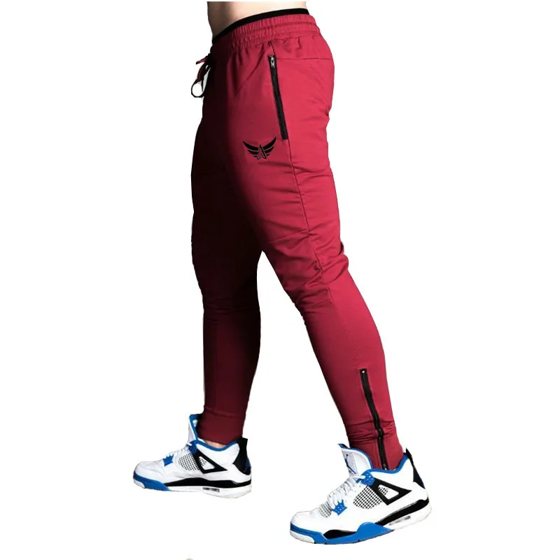 

2019 High Quality Brand Clothing Jogger Pants Men Fitness Bodybuilding Pants For Runners Autumn Sweat Trousers Britches