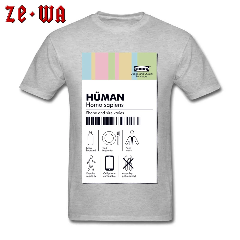 Family Tshirts Brand New Crewneck Human tag T shirt Pure Cotton Men T Shirt Casual Short Sleeve Sweatshirts Drop Shipping Human tag T shirt grey