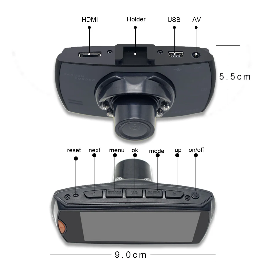 Full HD 1080P Auto Dash Cam Dashcam Dashcamera Car DVR Dash Camera For Car DVR Recorder Video Registrator Mini Avtoregistrator (9)