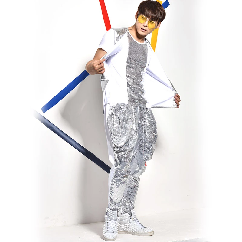 vest-T-shirt-pants-silver-sequin-3-piece-sets-male-singer-nightclub-bar-jazz-rock (3)