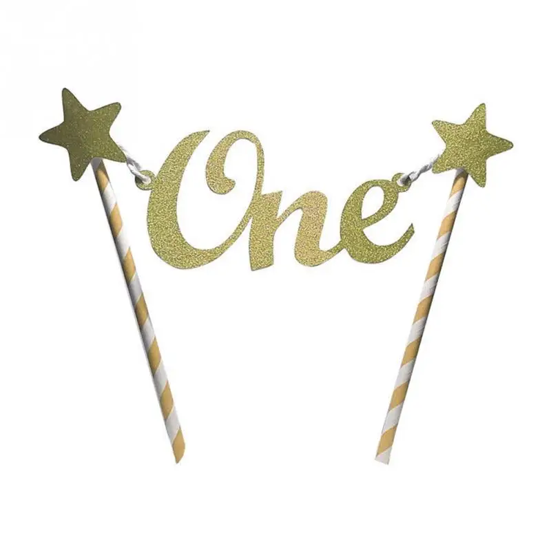 glitter cake topper for