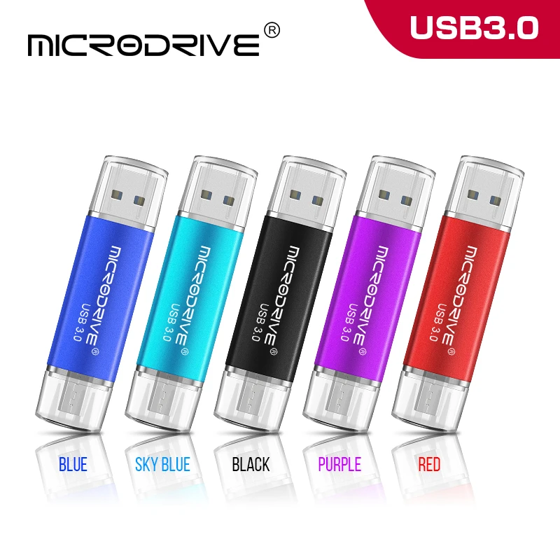 Полная емкость Usb 3,0 OTG USB флеш-накопитель для смартфонов/планшетов/ПК 16 ГБ 32 ГБ 64 Гб 128 ГБ флеш-накопитель высокоскоростной флеш-накопитель