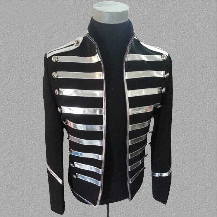 argent Style Manteau Européen Scène Cour Hommes Taille Discothèque De Bar 3xl Paillettes Costume Dj S Marée Grande Nouvelle Or Personnalité Vestes OAxBBR