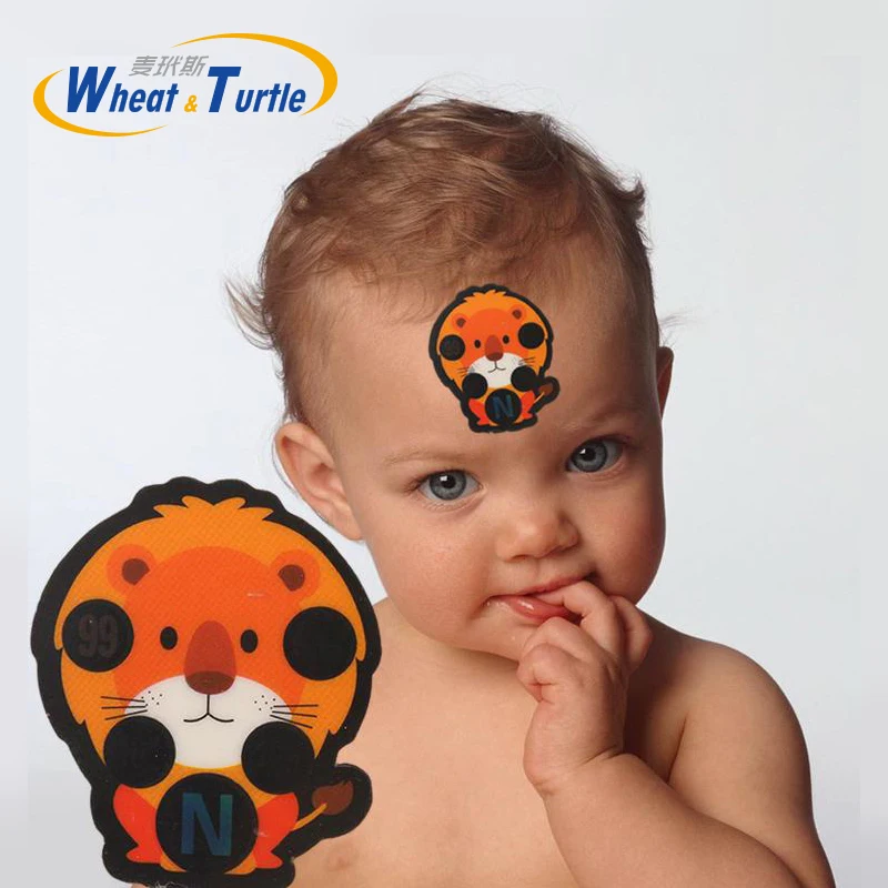 

4Pcs/Lot Safety Care LCD Baby Thermometers Sticker Forehead Digital Thermometer Body Fever Medical Temperature For Children Kids