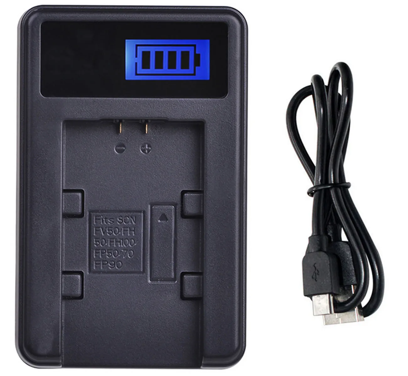 

Battery Charger for Sony HDR-CX100E, HDR-CX105E, HDR-CX106E, HDR-CX115E, HDR-CX116E, HDR-CX155E, HDR-CX485E Handycam Camcorder