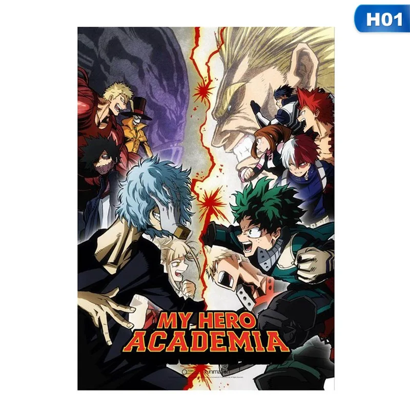 Японский аниме My Hero Academia ретро постер домашнее украшение плакат из крафт | Отзывы и видеообзор