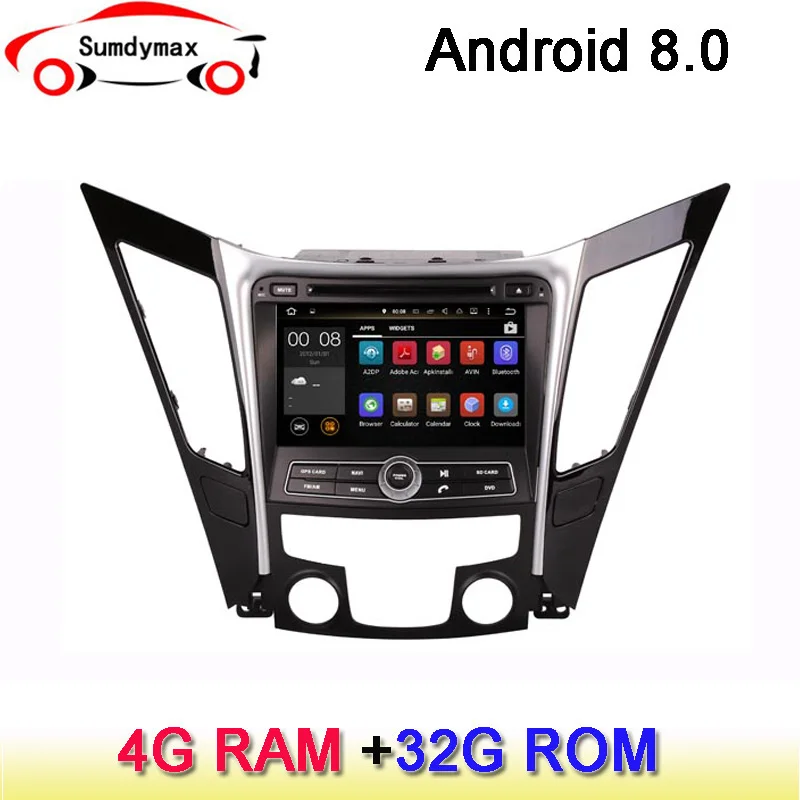 

2din android 8.0 car dvd player for HYUNDAI SONATA I40 I45 I50 YF 2011-2015 car audio stereo gps navigation wifi bluetooth