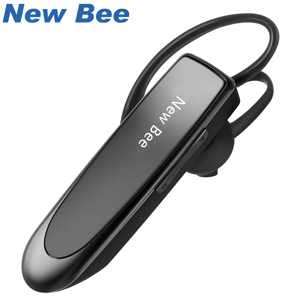 New Bee Hand-free Wireless Bluetooth Earphone Mini Bluetooth Headset Headphones with Mic 22H Music Play Time for Mobile Phones