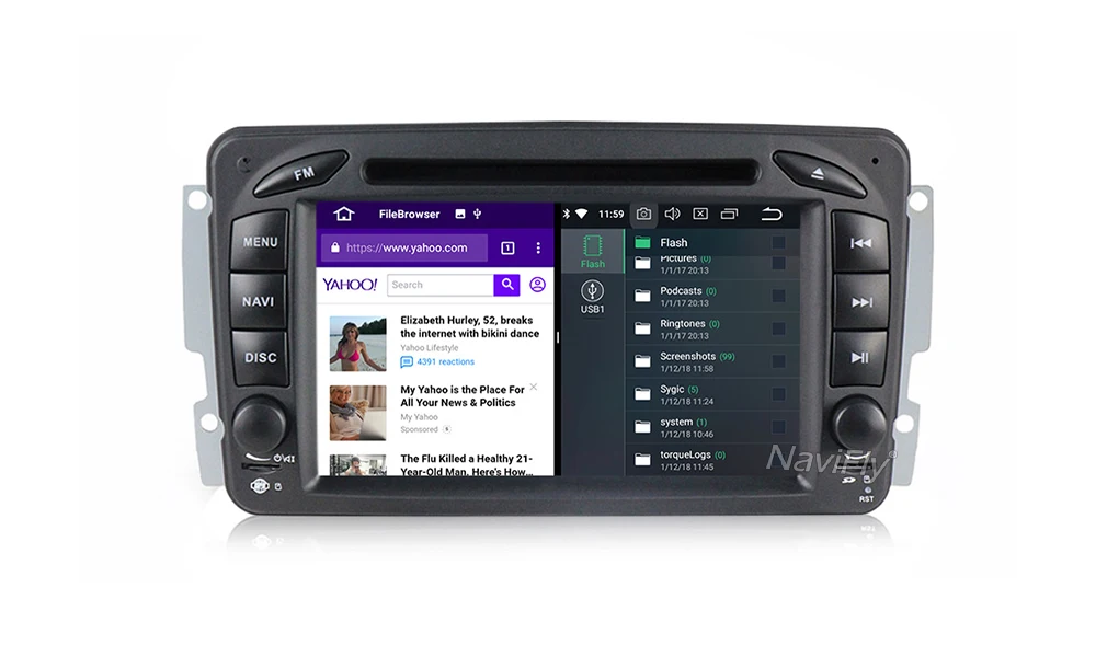 Excellent NaviFly 7 inch 2 din Android 8.0 car dvd radio GPS for Mercedes Benz W209/W203/W168/M/ML/W163/W463/Viano/W639/Vito/Vaneo 12