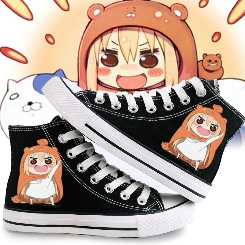 Высокое качество унисекс аниме Cos Himouto! Umaru-chan мультипликационный персонаж дома Умару U M R повседневные студенческие плимсоллы парусиновые