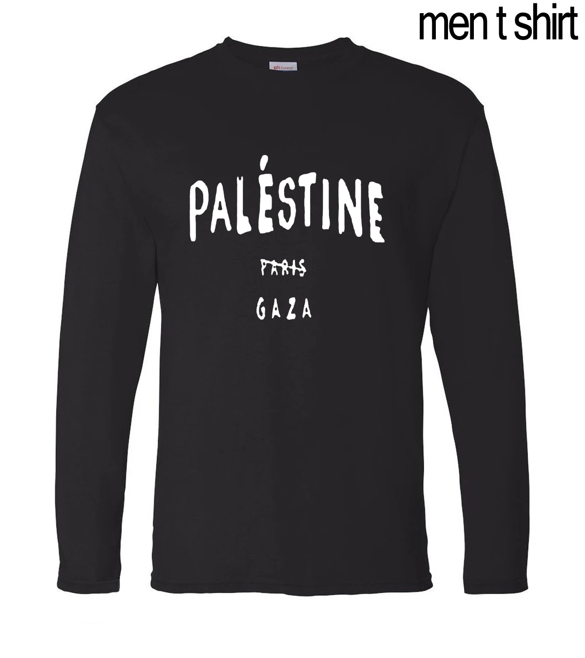 

Gaza Palestine is not blong to Paris men's long sleeve t-shirts 2019 autumn new 100% cotton high quality brand men t shirt