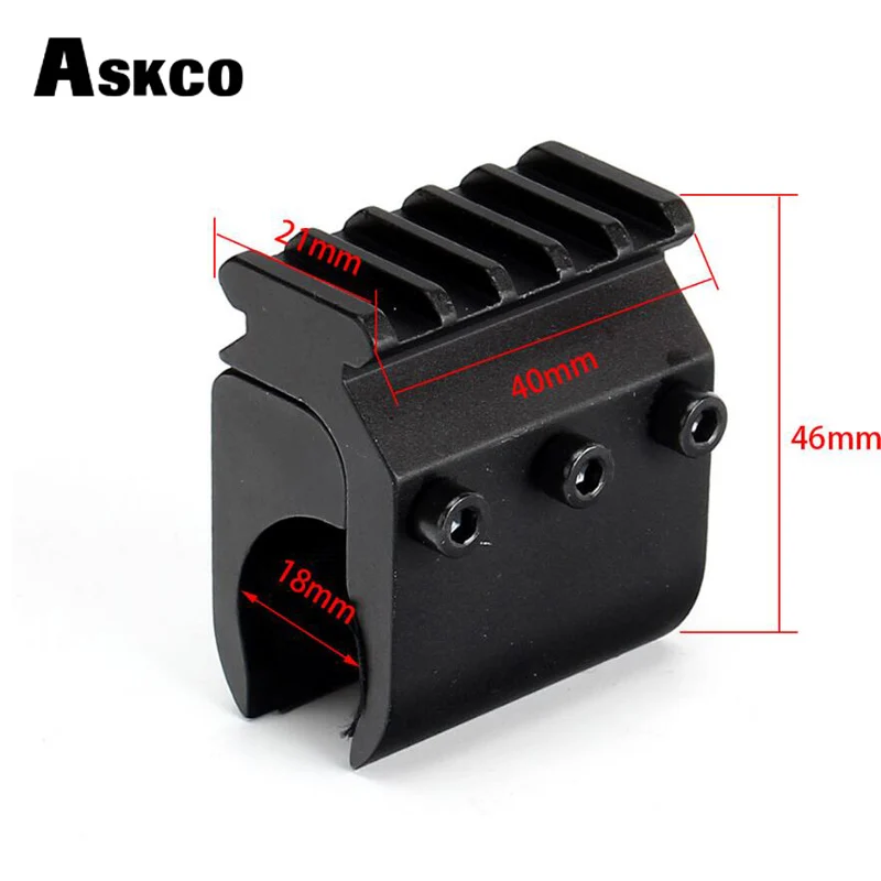 Askco 20 ملليمتر ويفر Picatinny السكك الحديدية قاعدة محول بندقية برميل جبل الصيد نطاق تحويل البصر بالليزر مضيا الجبال