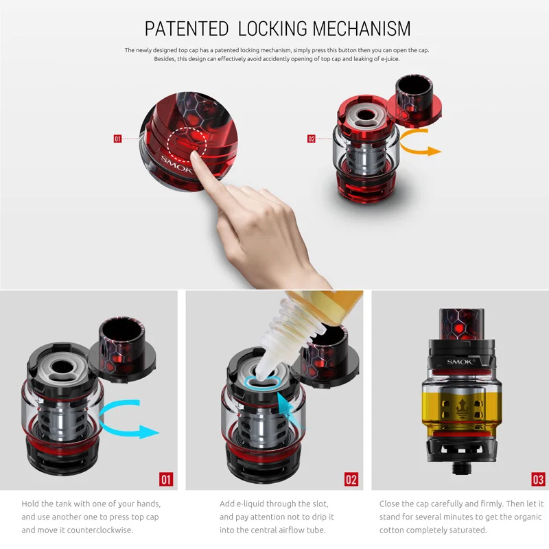 Оригинальный SMOK X PRIV комплект с 8 мл TFV12 Prince Tank испаритель 225 Вт Mod электронная