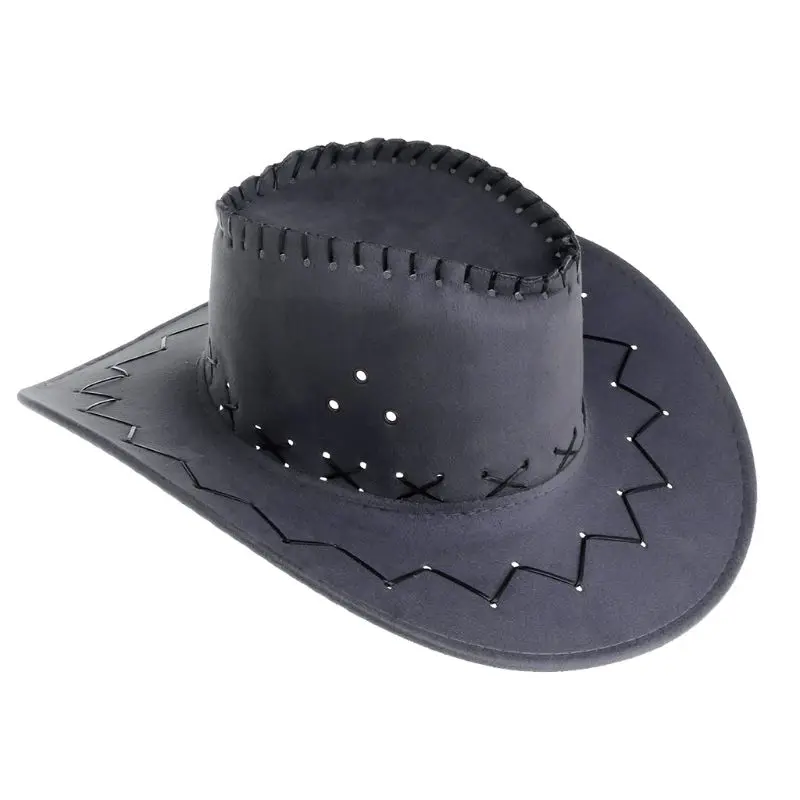 Новое поступление, модная ковбойская шляпа для мужчин, вечерние ковбойские костюмы для путешествий, повседневные ковбойские шляпы, 3 цвета - Цвет: Серый