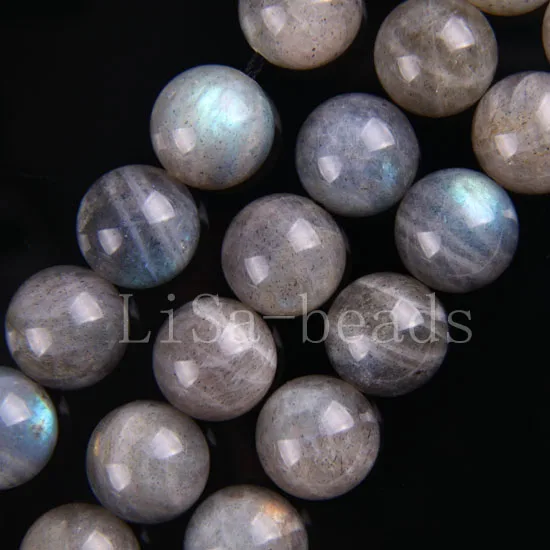 

Fashion Jewelry 12MM Natural Labradorite Moonstone Loose Beads Strand 15.5" A515