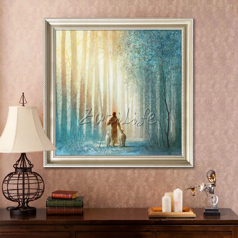 

Jesus Christ Jesus Canvas Posters and Prints Wall Art Pictures for living room Home Decor cuadros decoracion Oil painting 200