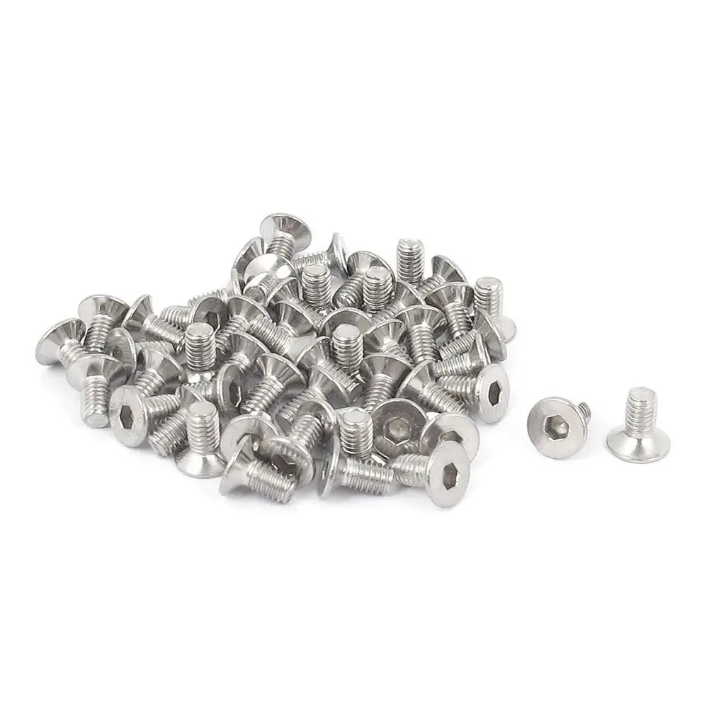 

M3 x 6mm Hex Socket Countersunk Flat Head Screw Bolts 50pcs