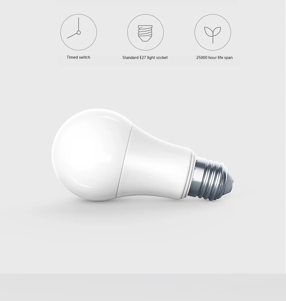 Новые XIAOMI Aqara 9 W E27 2700 K-6500 K 806lum умная белая Цвет Светодиодный лампочки работать с бытовыми стерео-и MI Home для умного дома