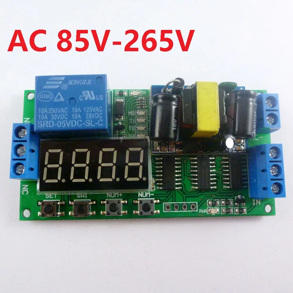 IO23B01 AC 110V 220V Многофункциональный само замок реле таймер цикла PLC модуль задержки