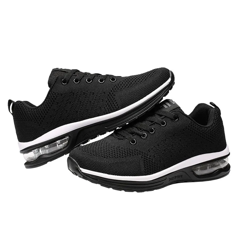 Man Women Sneakers Couple Models Running Shoes Flying Woven Mesh Shoes Lace-Up Casual Shoes Sports Shoes #2n06 (4)