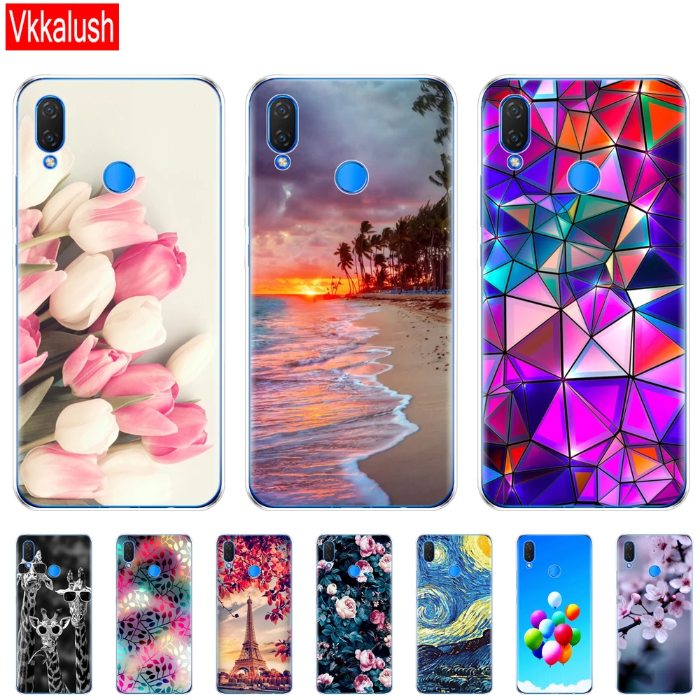 Силиконовый чехол для huawei Nova 3 3i 3e телефона мягкий из ТПУ Nova3 nova3i накладка funda