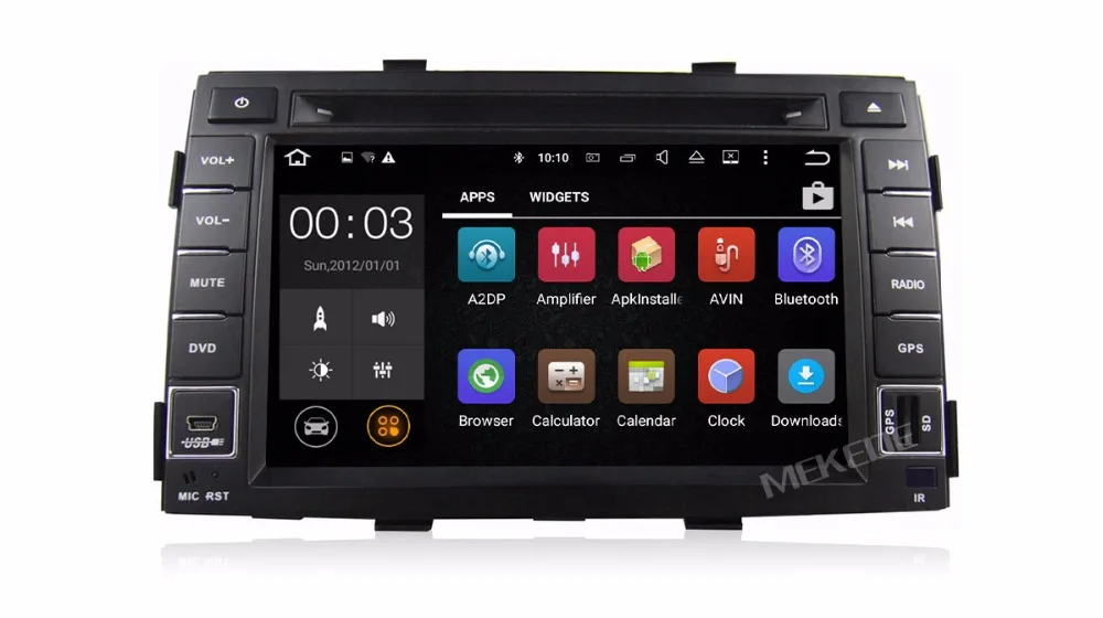 Clearance MEKEDE Quad core 2GB RAM Android7.1 Car GPS DVD player for kia Sorento 2009 2010 2011 2012 inlcuding 4G LTE wifi BT Radio Audio 14