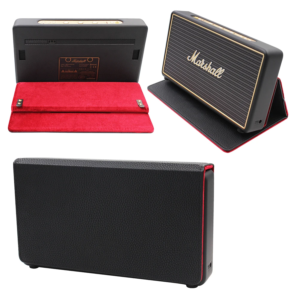 

2019 Newest Case With Magnetic Suction Function PU Travel Carry Storage Case for Marshall Stockwell Portable Bluetooth Speaker