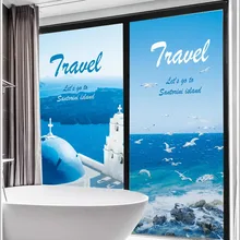 Haitang декоративные матовые стеклянные пленки прозрачная непрозрачная Бытовая ванная комната наклейки на окно в ванную затемненная бумага на окна