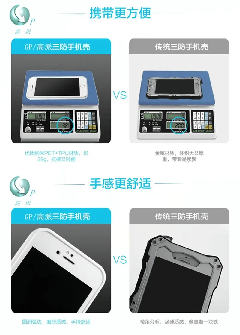 Shockproof TPU+PC Waterproof Screen Touch Phone Cover for iphone 6 (25)