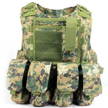 Боевая Molle амфибии дизайн военный тактический жилет джунгли камуфляж цвет wire-сталь-в