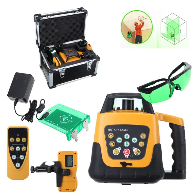 Best Offers Self-leveling 360 Rotary Green Beam Laser Level 500M Range W/ Case 500M Best Offers Self-leveling 360 Rotary Green Beam Laser Level 500M Range W/ Case 500M