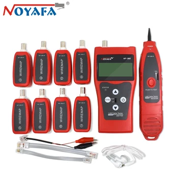 NOYAFA NF-388 Monitor Network Ethernet Finder Locator Cable Wire Tester Tracker Tracer Lcd RJ45 RJ11 BNC USB Telephone Tool Kit noyafa nf 8108 multipurpose lcd display network tester breakpoint length tester tracker line finder wire tester cable locator