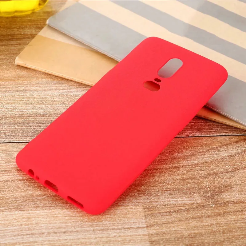 Чехол для oneplus 6 1 мягкий силиконовый чехол модный матовый из ТПУ с полной защитой