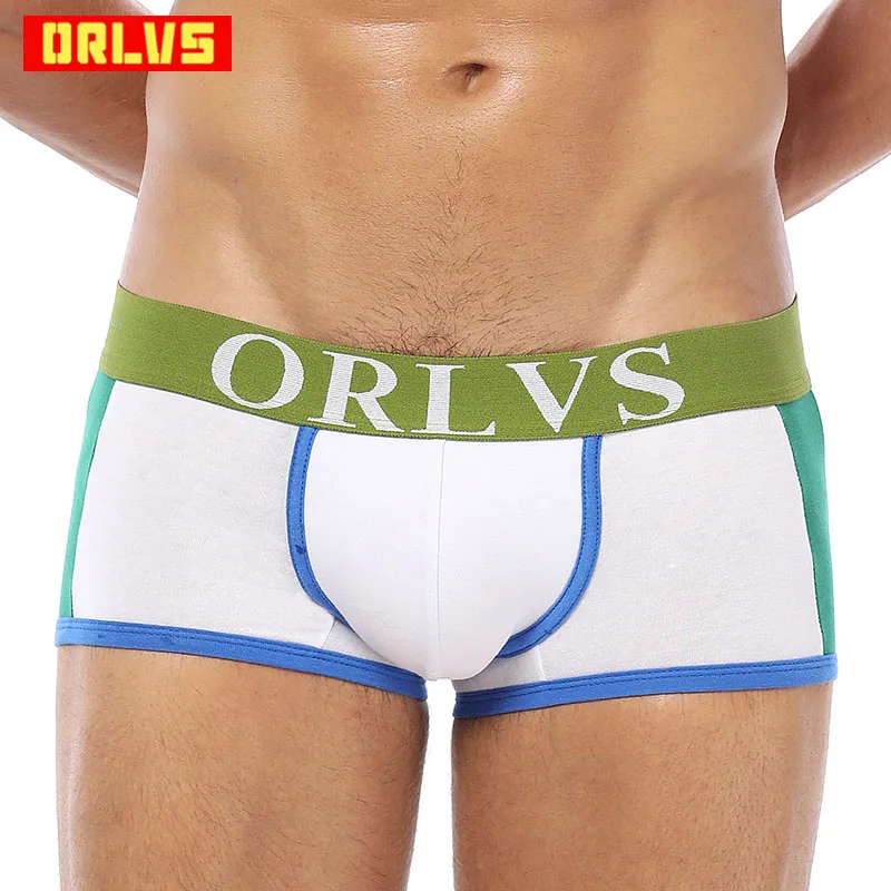 

ORLVS Brand Men Boxer Men Underwear New Cotton U Pouch Sexy Underpants Cueca Cotton Pants Trunks Boxer shorts Male Panties