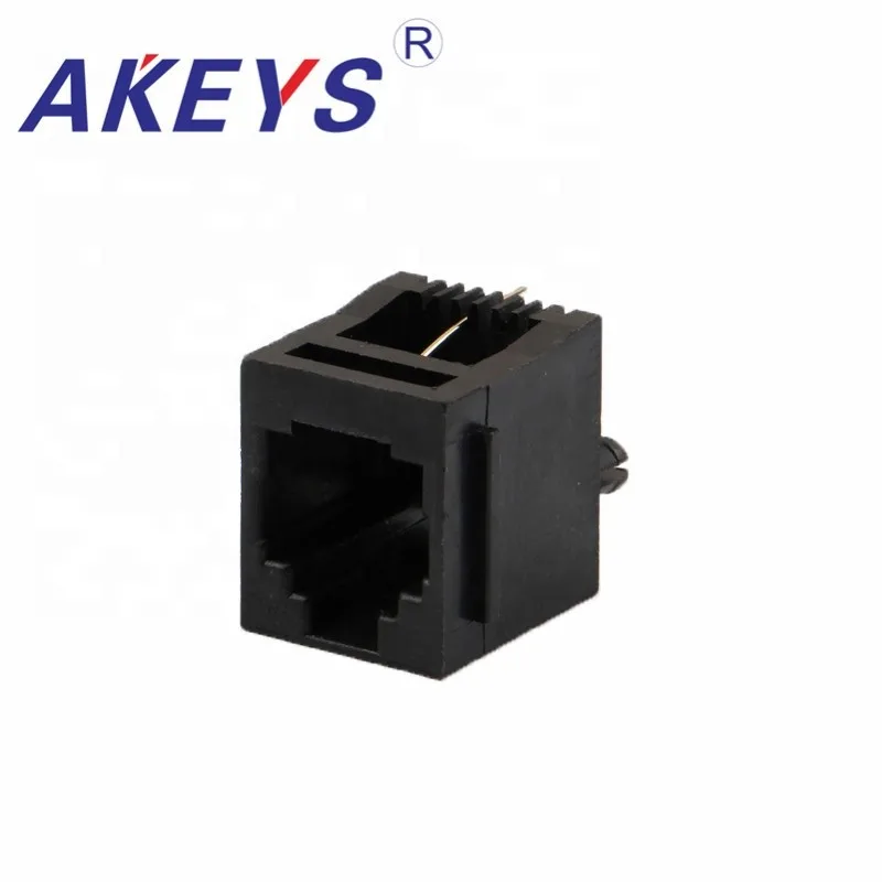 

10PCS 5222-6P2C All Plastic 180 degree Female Jack with Magnetic RJ45 connector