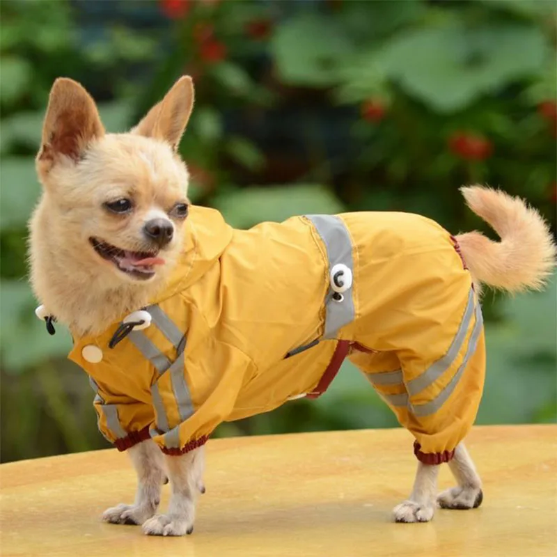 

Dogs Raincoat Clothes For Dog Glisten Light Waterproof Bar Pet Clothes Rain coat Jacket Adjustable Waist Raincoat for Dogs 20