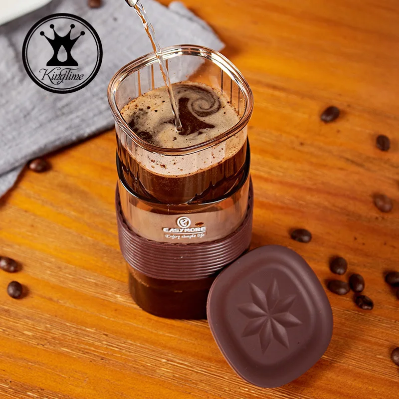

CoffeeTest Cup Filter Cup Coffee Cup Integration Office Home Portable Coffee Set Anniversary Gifts for Husband Self Stirring Mug