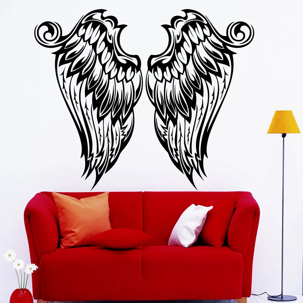 Angel Wings Wall Art Decal Nursery Bedroom Home Window Decor Vinyl