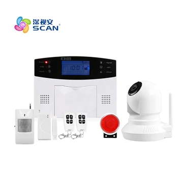 

Android IOS app remote control WIFI wireless wired LCD keypad Smart GSM Alarm System home