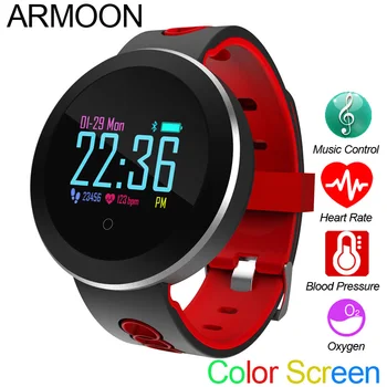 

Smart Watch Q8Pro Men Watch Sleep Monitor Fitness Tracker Heart Rate Smartband Blood Pressure Band Color Screen Round Wristwatch