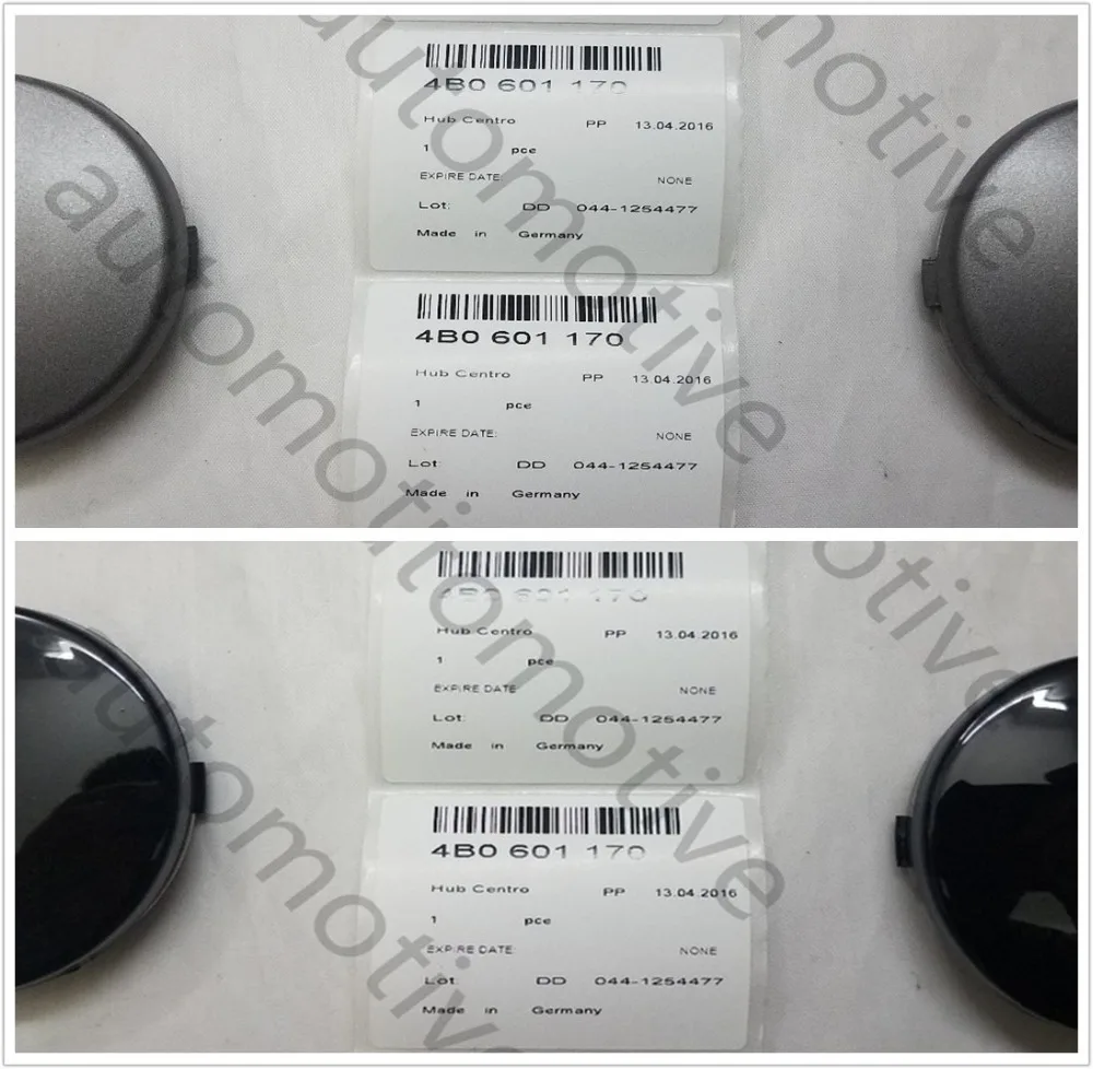 

New 4 Pcs Wheel Center Cap Gray or Black For Audi RS4 A3 A4 A6 A8 S4 S6 4B0601170 60mm
