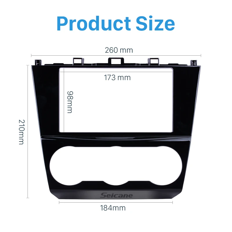 Seicane 173*98 мм установка 2DIN автомобиля Радио Рамка панель для Subaru Impreza Forester XV Levorg Crosstrek Dash ободок отделка комплект