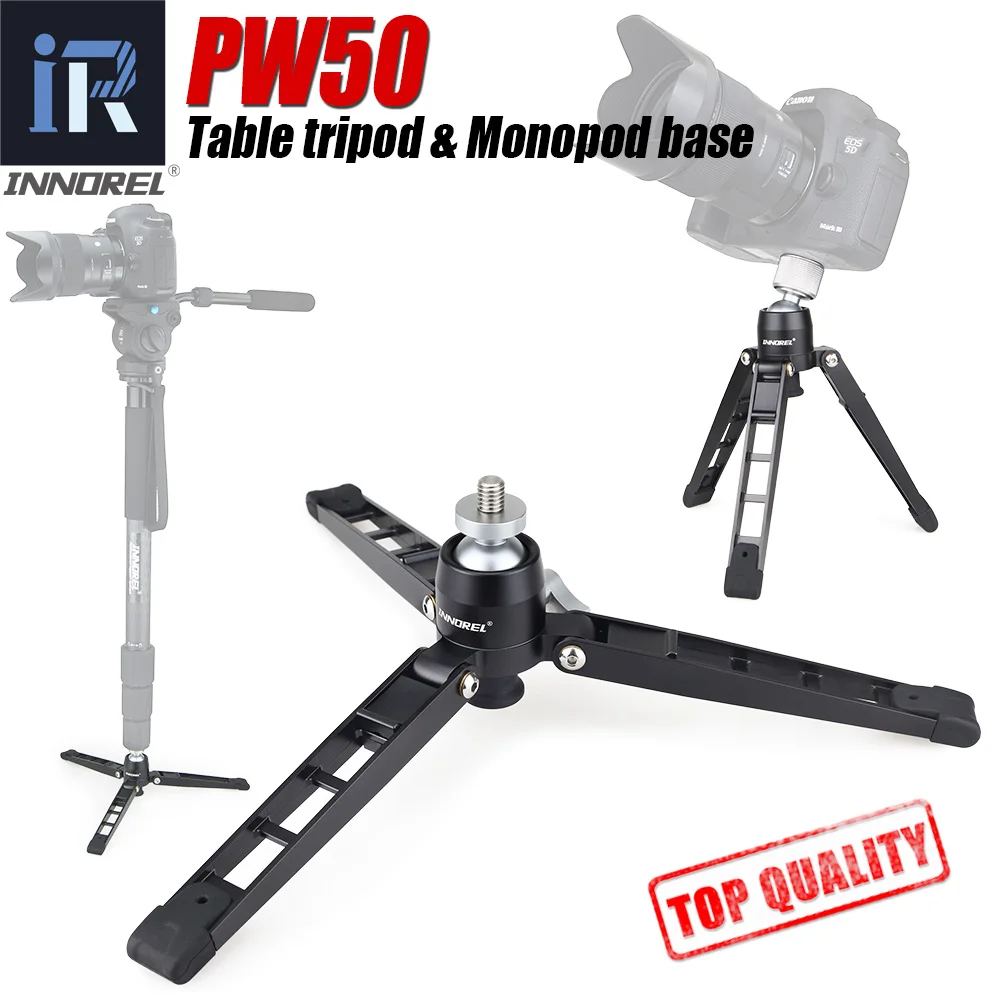 

Professional Support for video monopod All metal Portable base desktop tripod Better than Benro ST1 VT1 3/8" to 1/4" adapter
